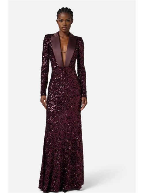 Red Carpet dress in full sequins ELISABETTA FRANCHI | ABR1356E2.EA4